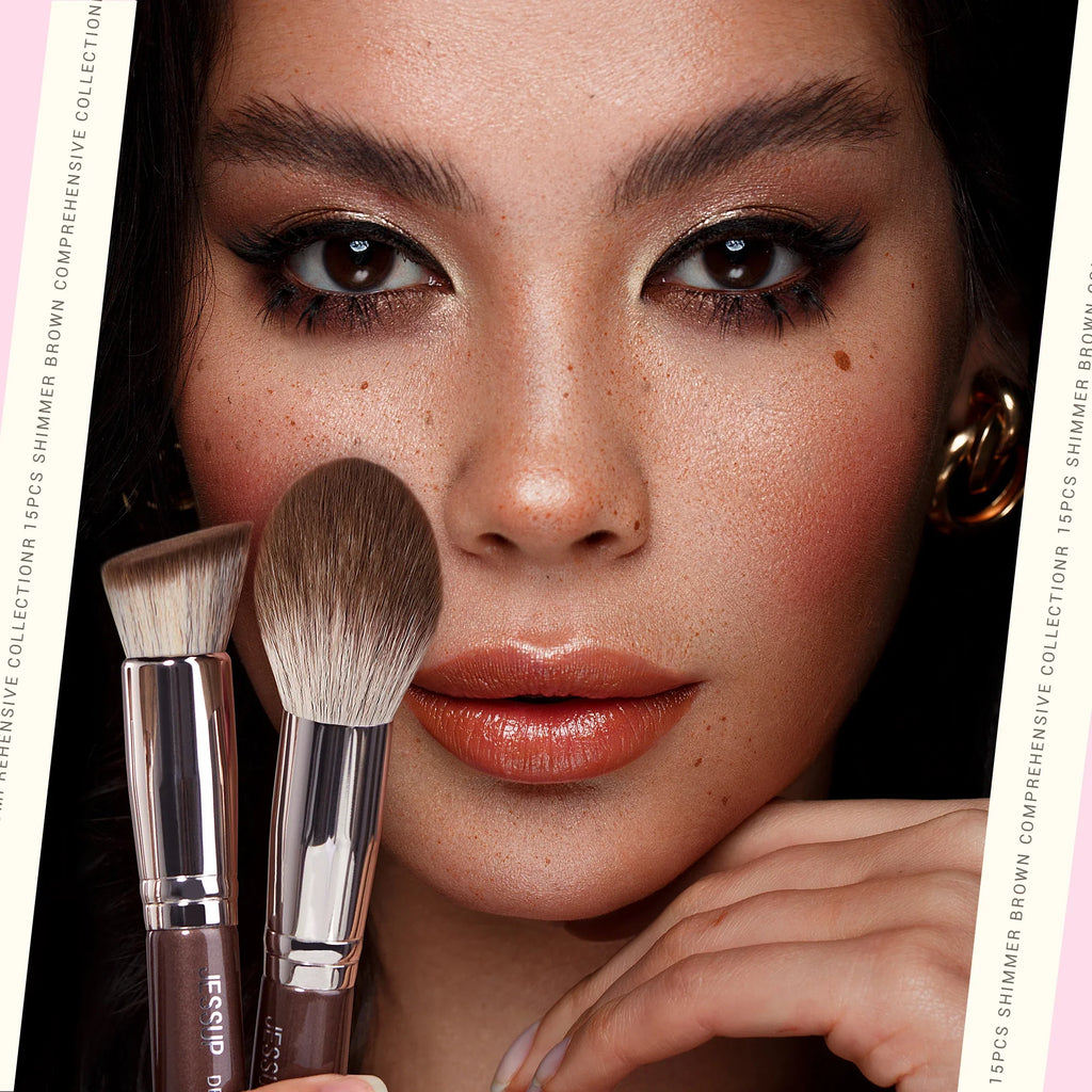 JESSUP Shimmer Brown Pro Brush Set